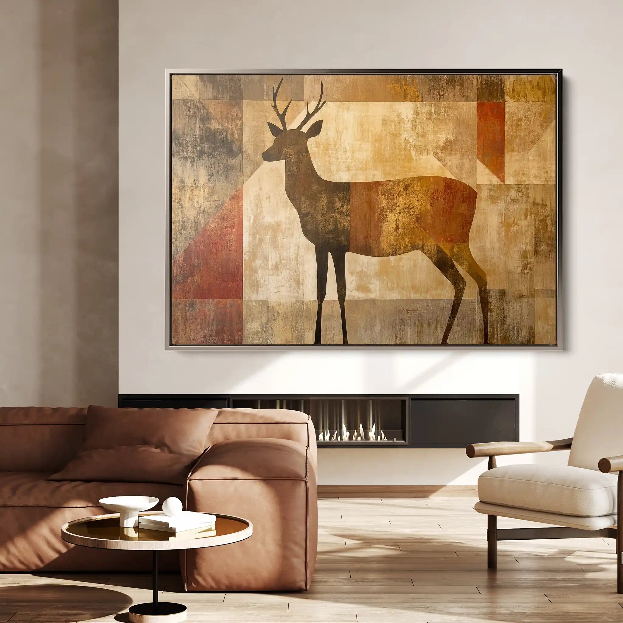 Animals 007 Canvas Art 60 x 40 cm / Black
