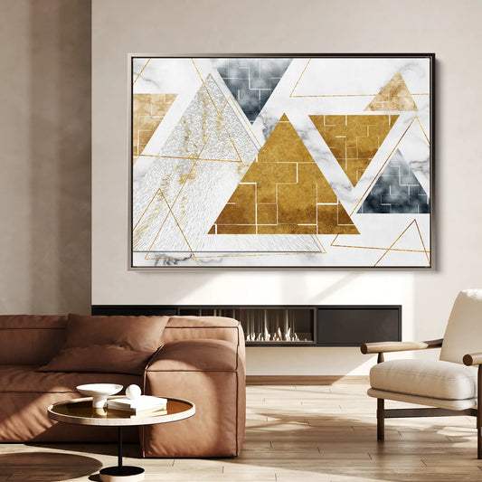 Abstract Canvas Wall Art WAD007-A 90 x 60 cm / Stretched on hidden frame