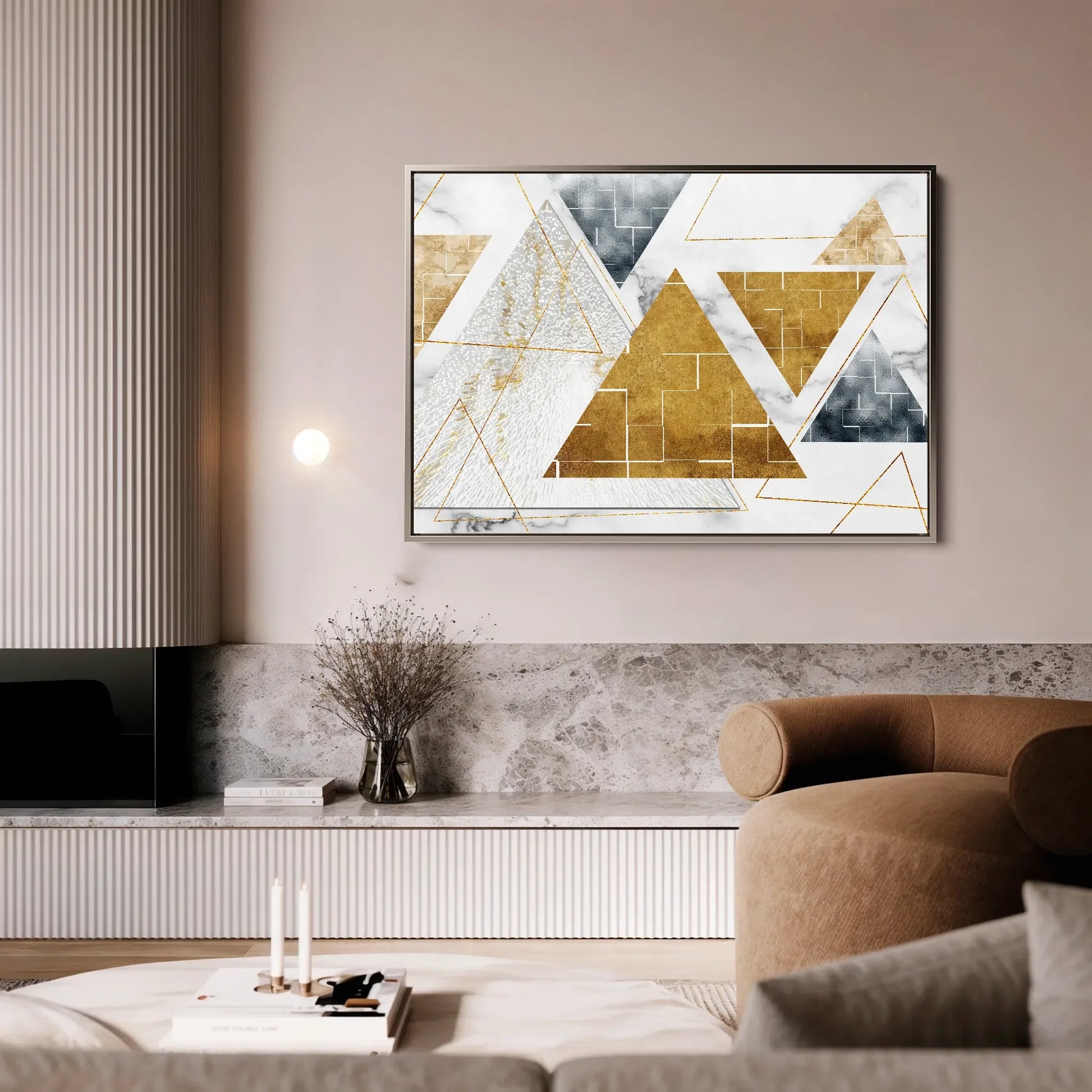 Abstract Canvas Wall Art WAD007-A 90 x 60 cm / Stretched on hidden frame