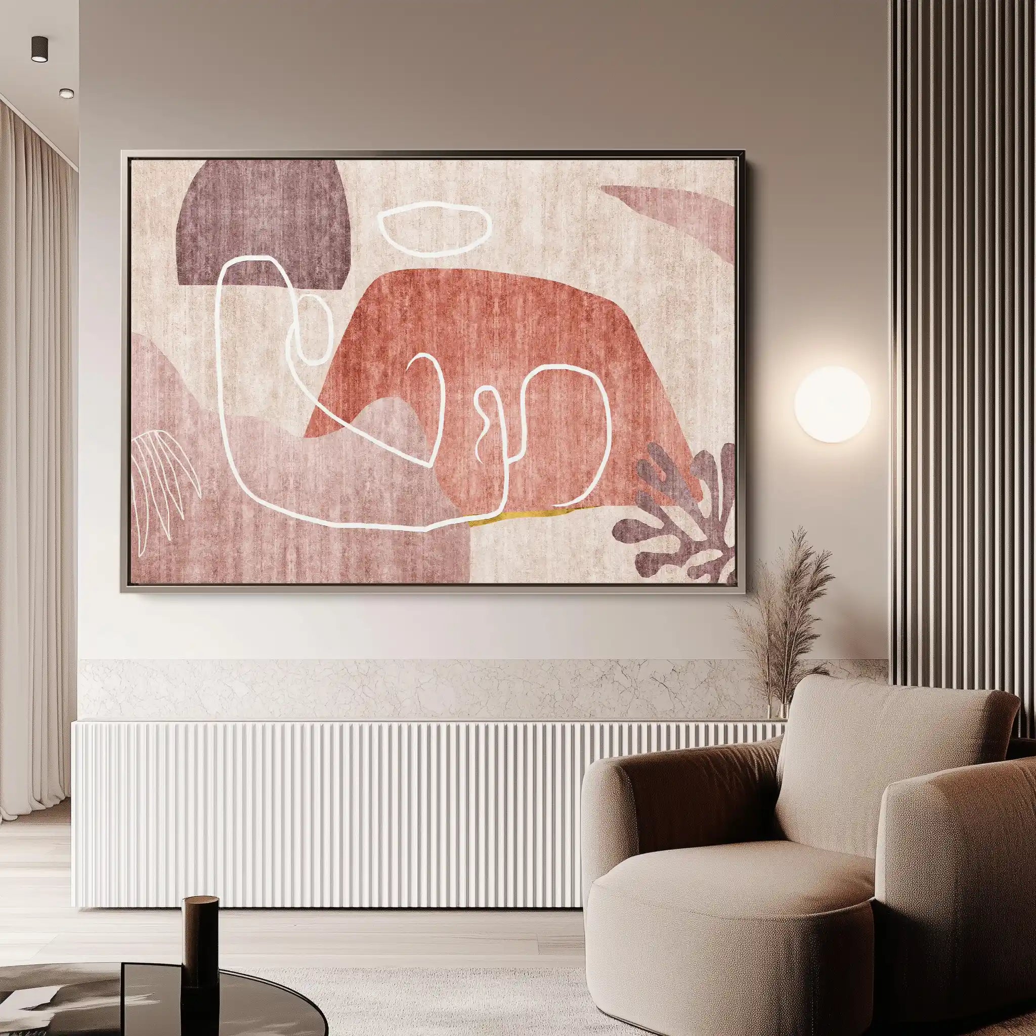 Boho 007 Canvas Art 60 x 40 cm / Black