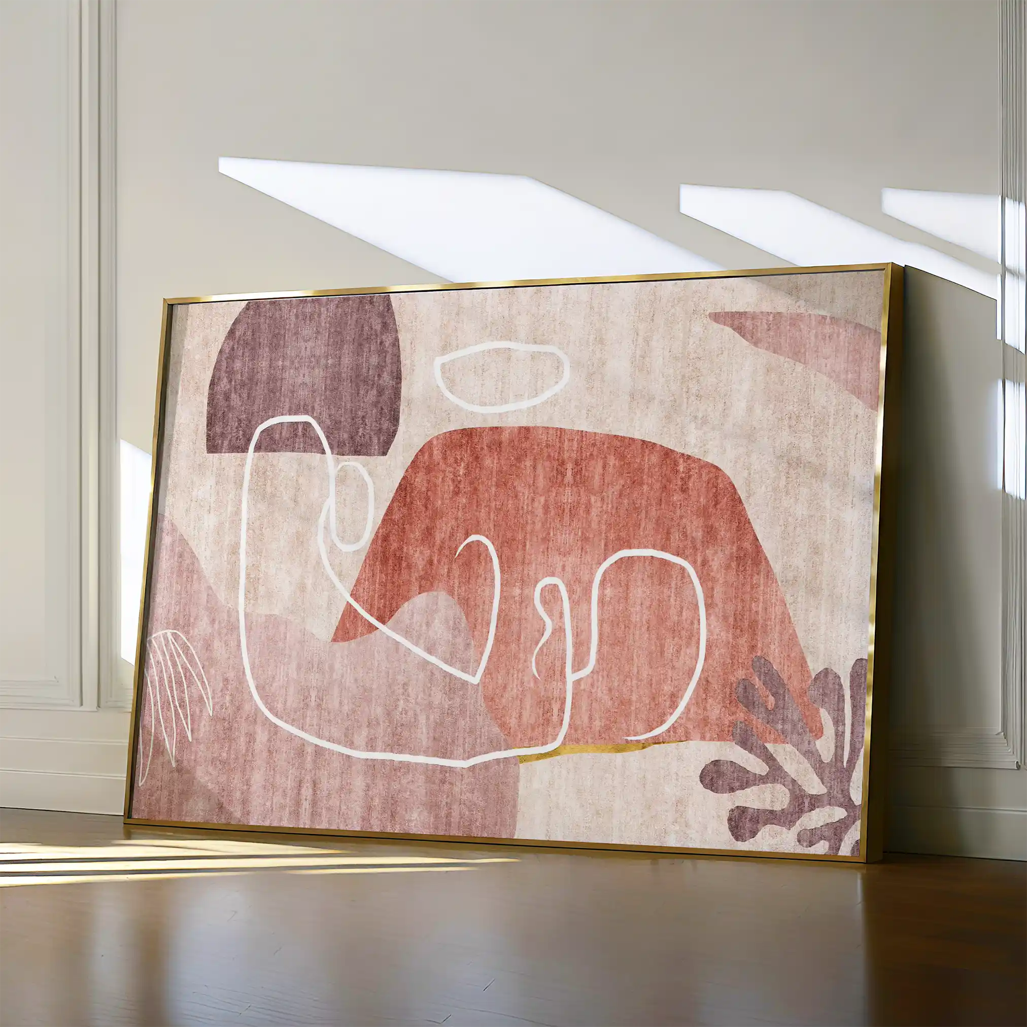 Boho 007 Canvas Art 60 x 40 cm / Black