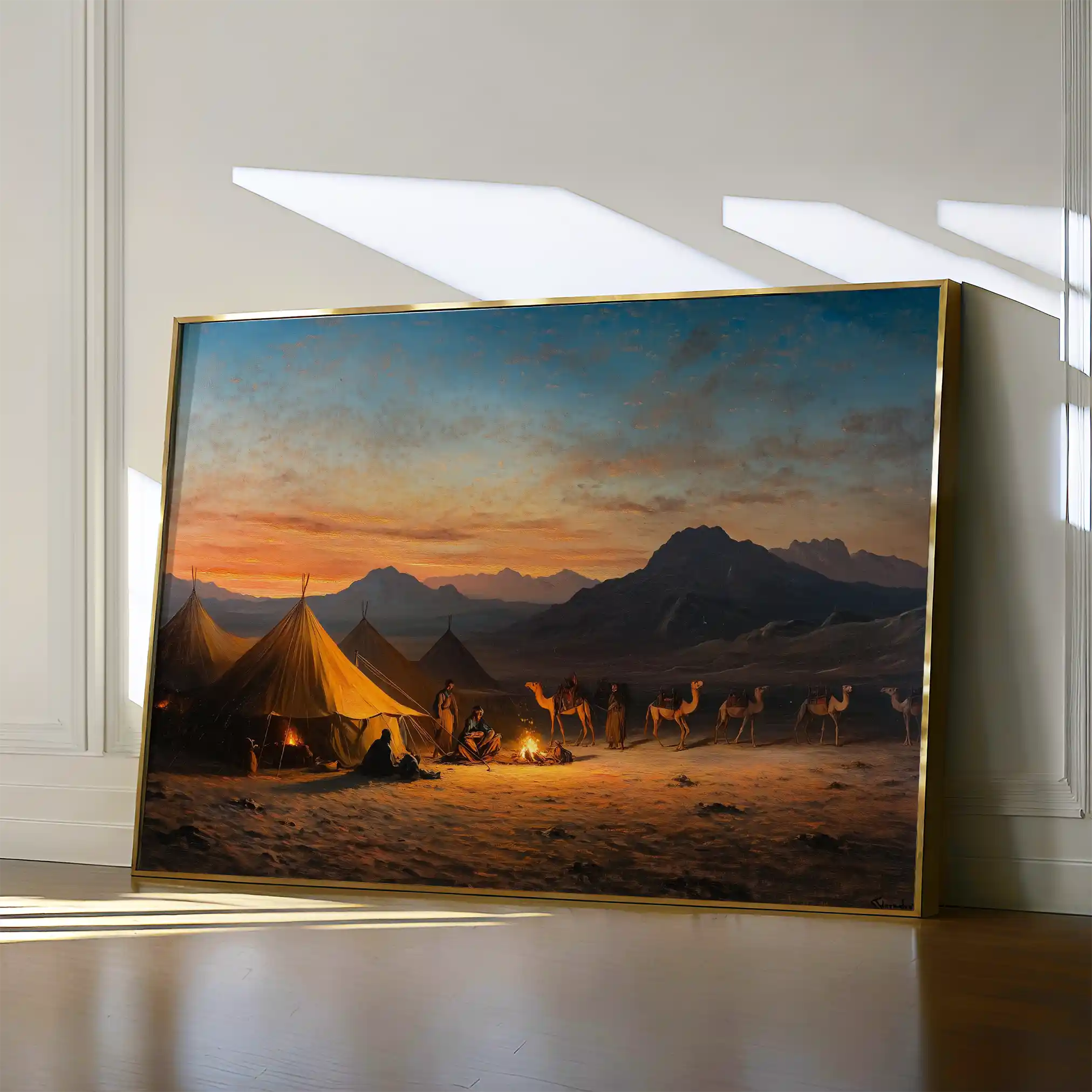 Orientalist 007 Canvas Art 60 x 40 cm / Black