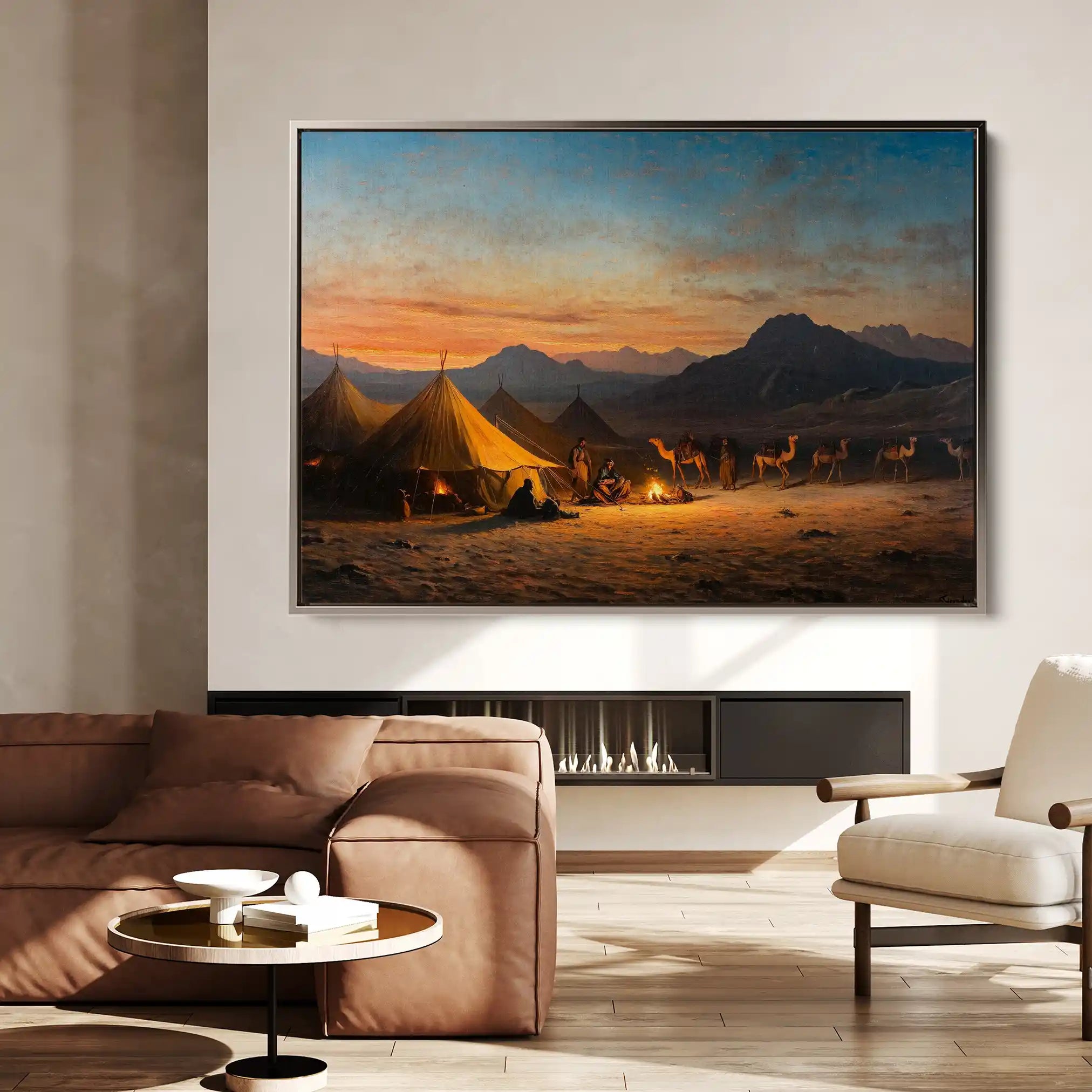 Orientalist 007 Canvas Art 60 x 40 cm / Black