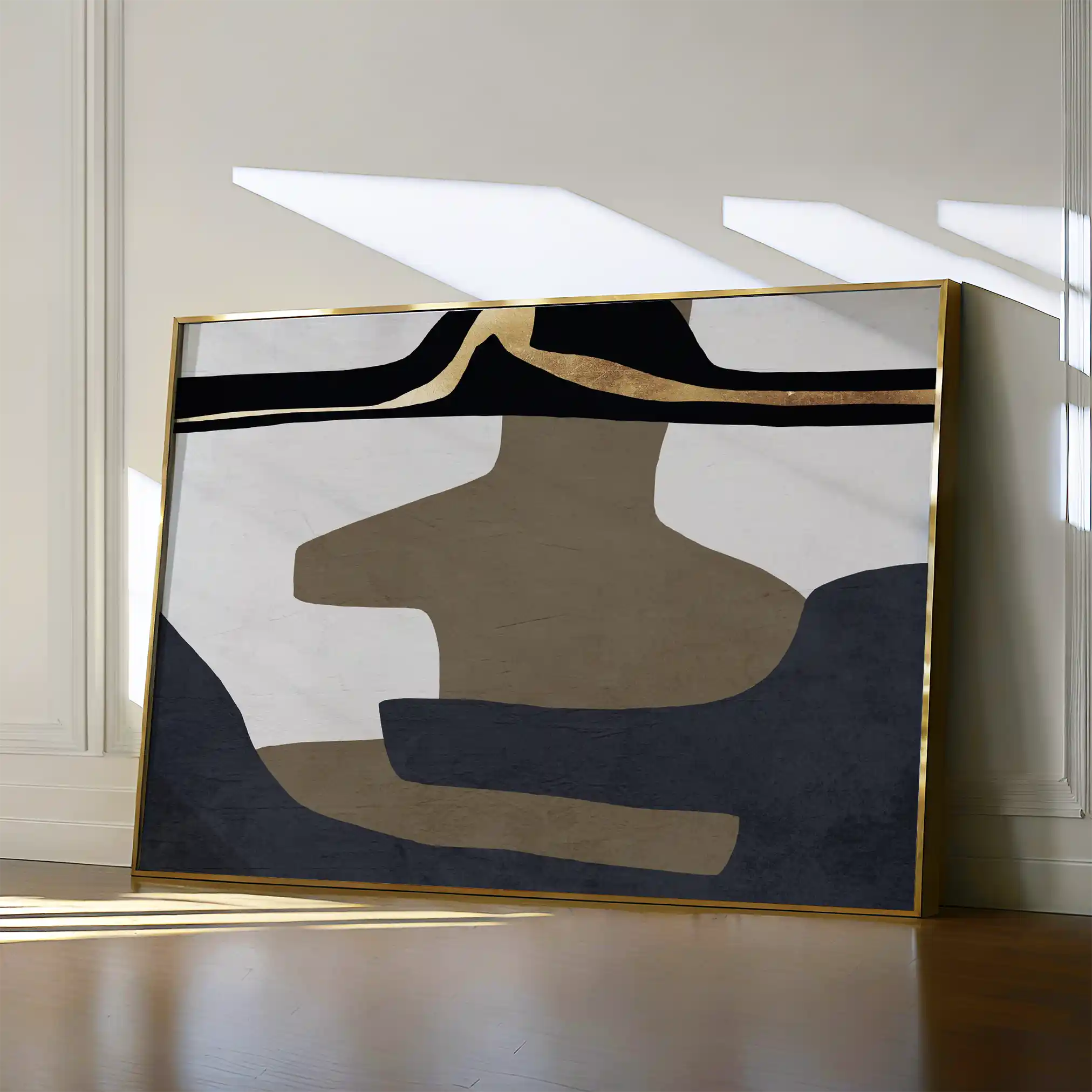 Boho 008 Canvas Art 60 x 40 cm / Black