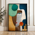 Portrait 008 Canvas Art 60 x 40 cm / Black