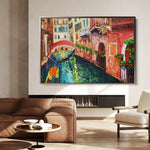 Landscape 009 Canvas Art 60 x 40 cm / Black