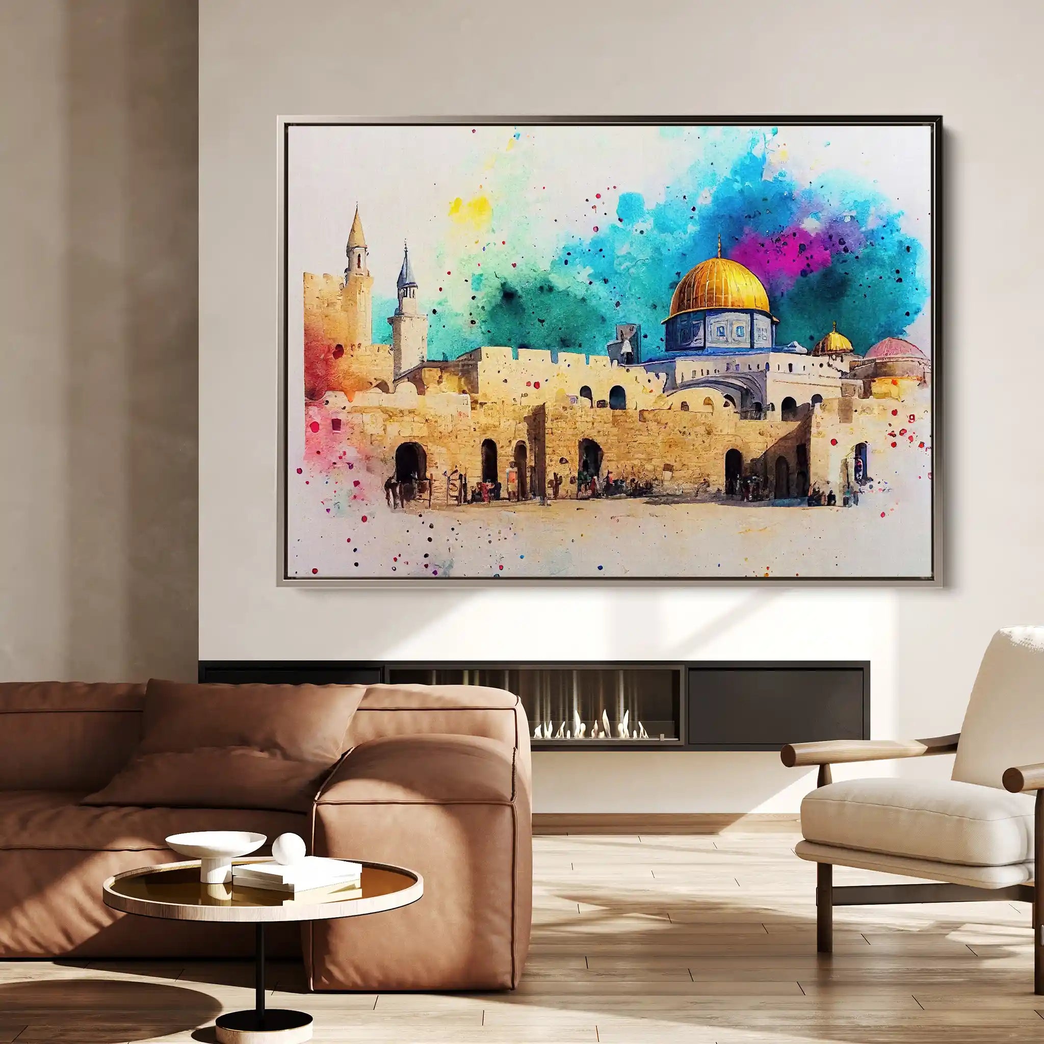 Palestine 009 Canvas Art 60 x 40 cm / Black