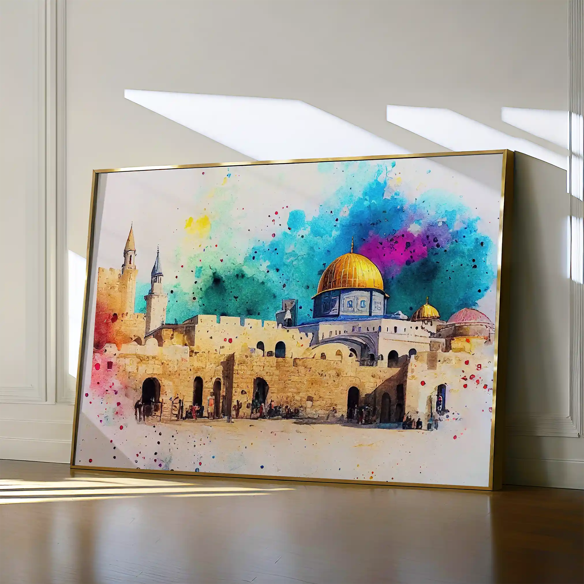 Palestine 009 Canvas Art 60 x 40 cm / Black