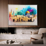 Palestine 009 Canvas Art 60 x 40 cm / Black
