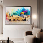 Palestine 009 Canvas Art 60 x 40 cm / Black