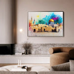 Palestine 009 Canvas Art 60 x 40 cm / Black