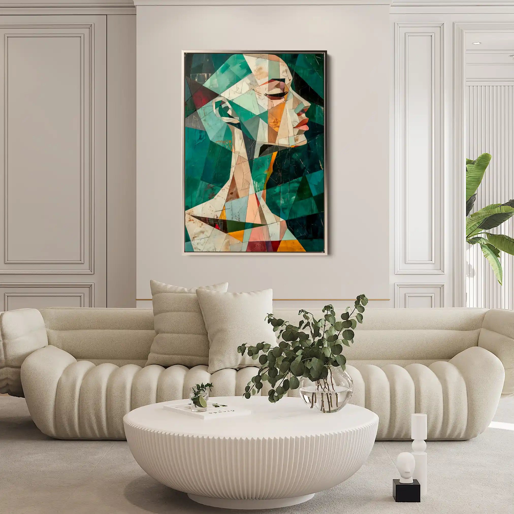 Portrait 009 Canvas Art 60 x 40 cm / Black