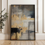 Abstract 010 Canvas Art 60 x 40 cm / Black