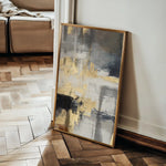 Abstract 010 Canvas Art 60 x 40 cm / Black