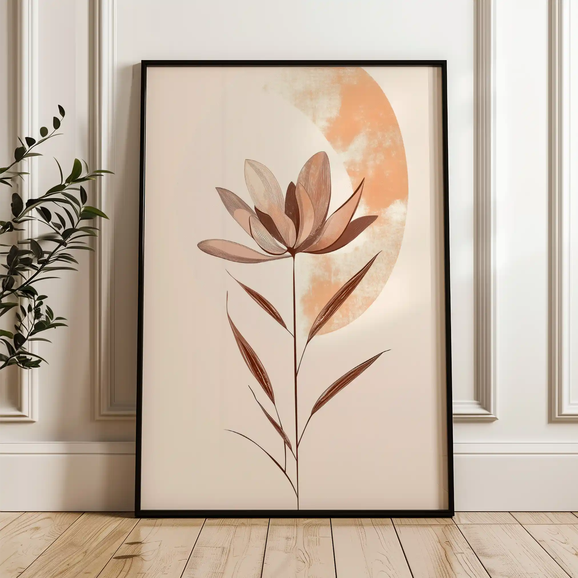 Boho 010 Canvas Art 60 x 40 cm / Black