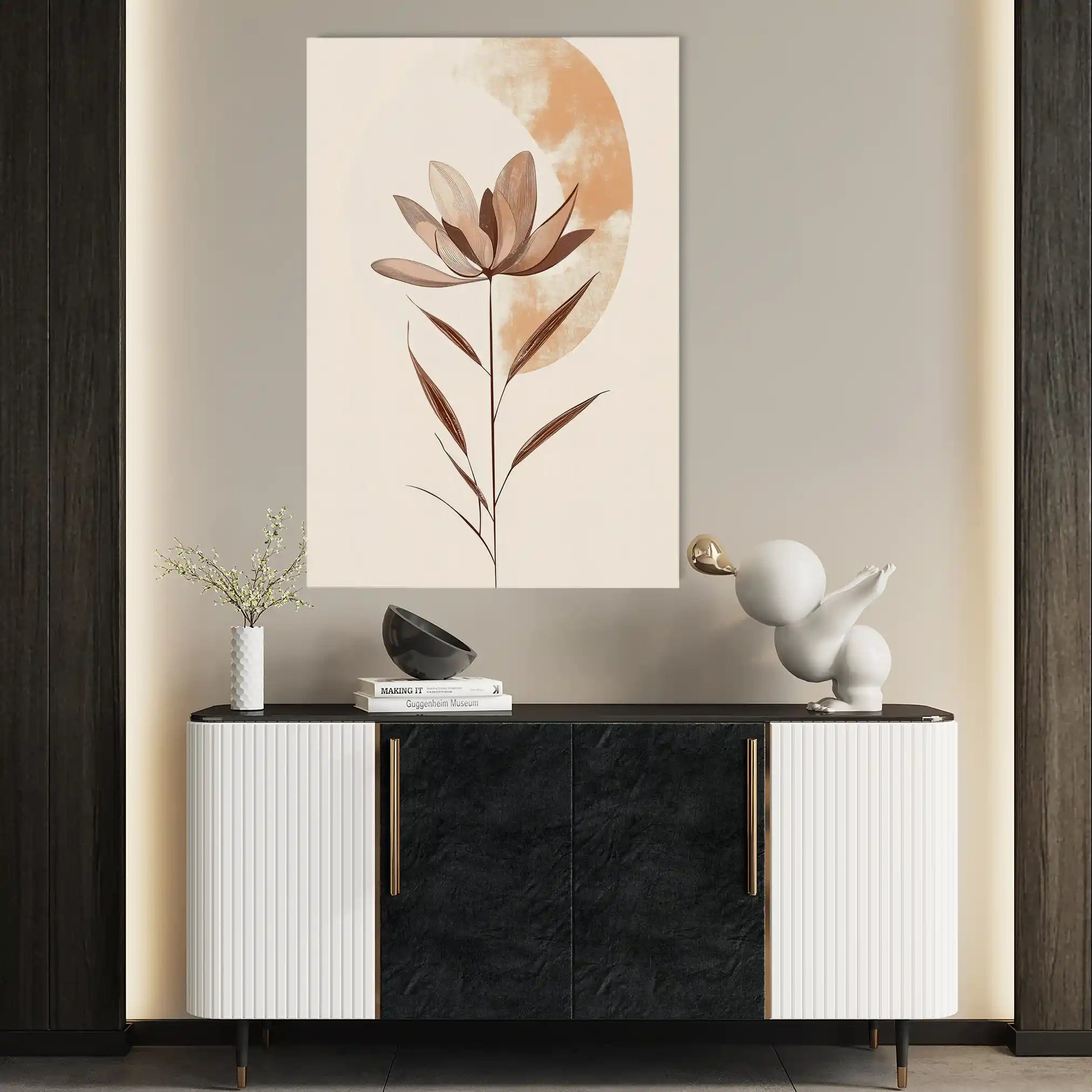 Boho 010 Canvas Art 60 x 40 cm / Black