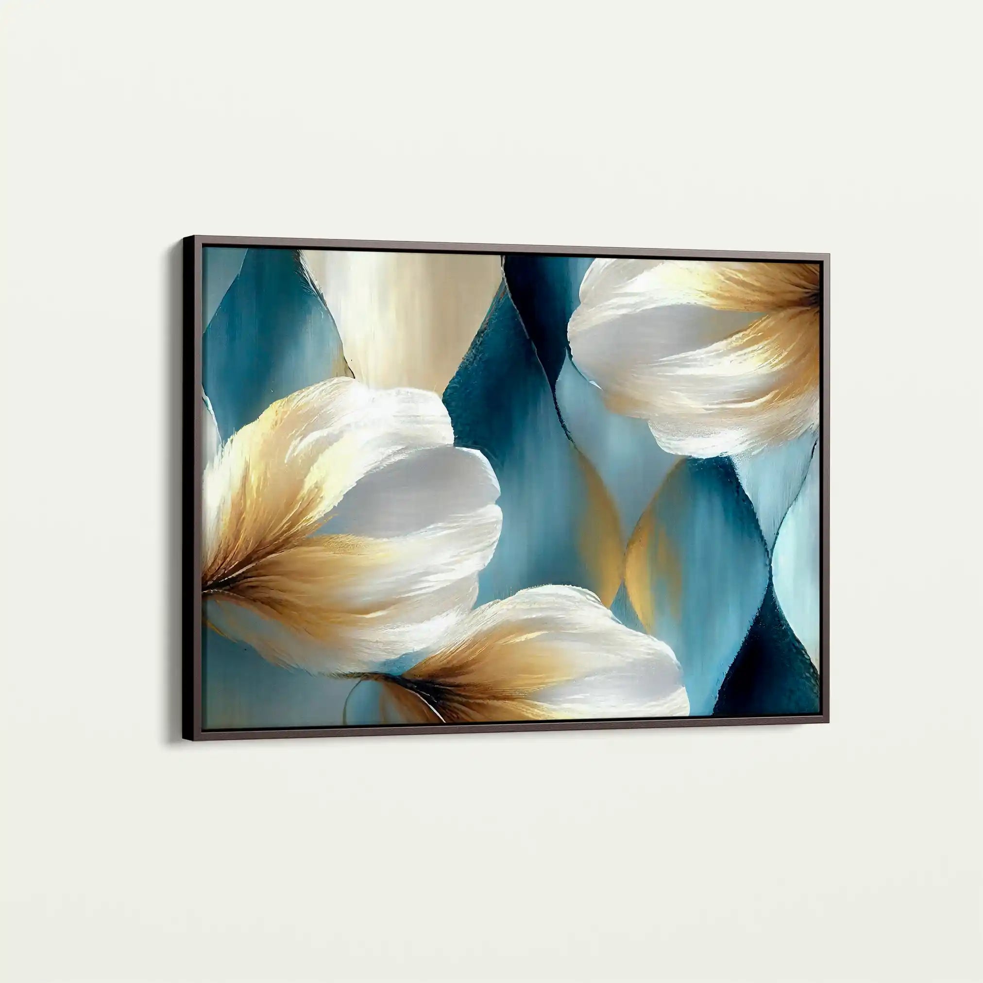 Floral 010 Canvas Art 60 x 40 cm / Black