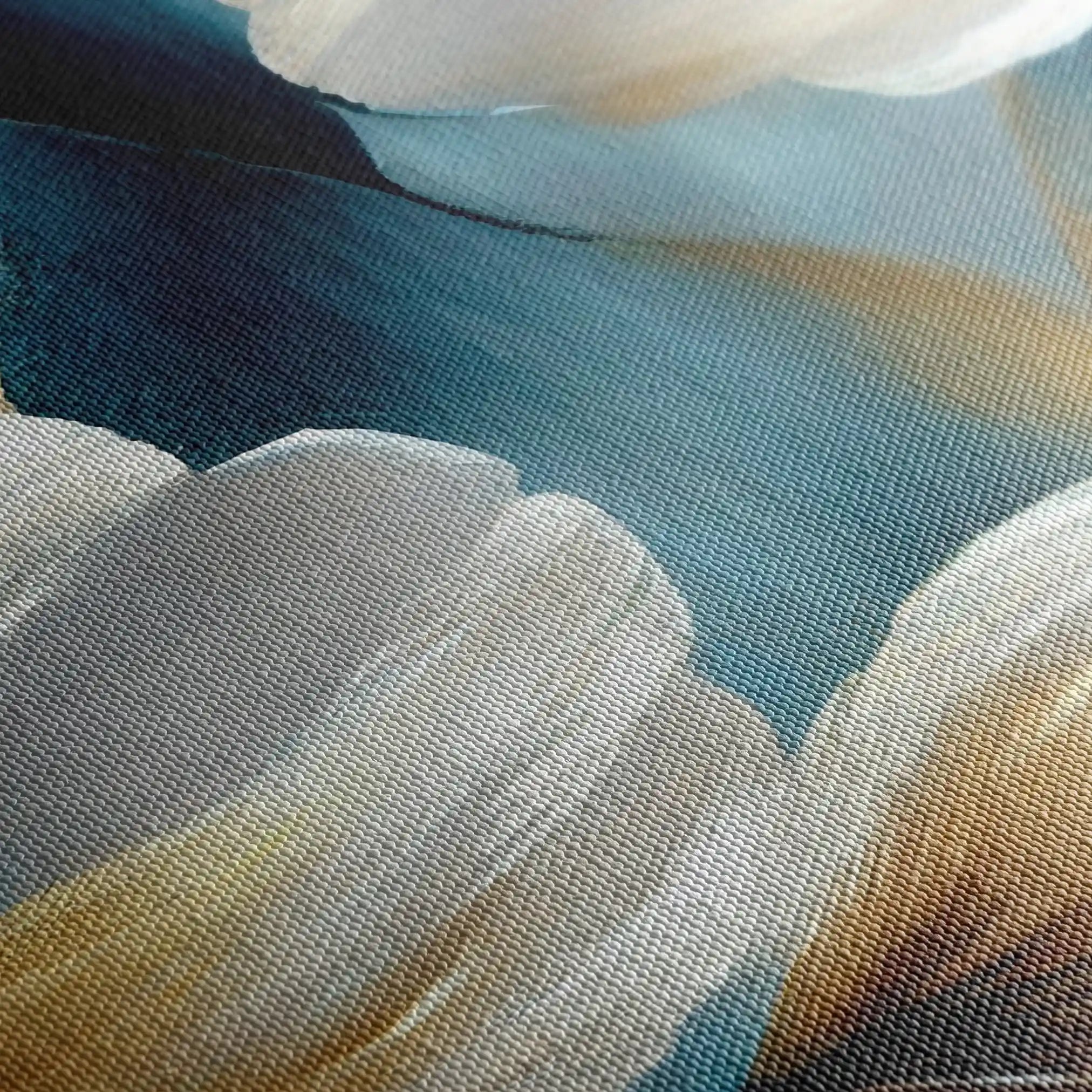 Floral 010 Canvas Art 60 x 40 cm / Black