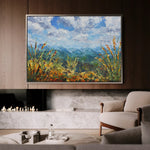 Landscape 010 Canvas Art 60 x 40 cm / Black