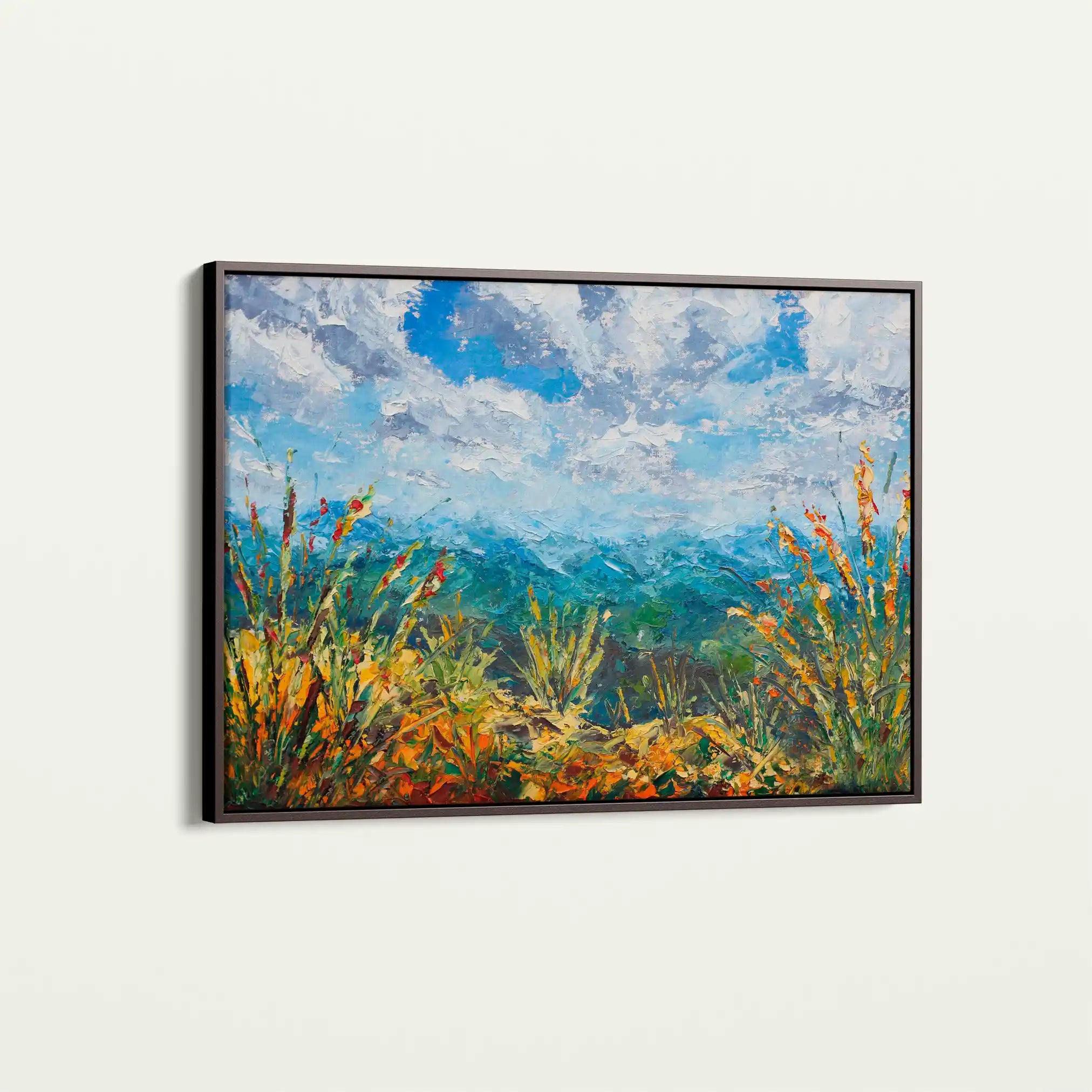 Landscape 010 Canvas Art 60 x 40 cm / Black