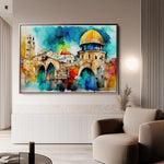 Palestine 010 Canvas Art 60 x 40 cm / Black