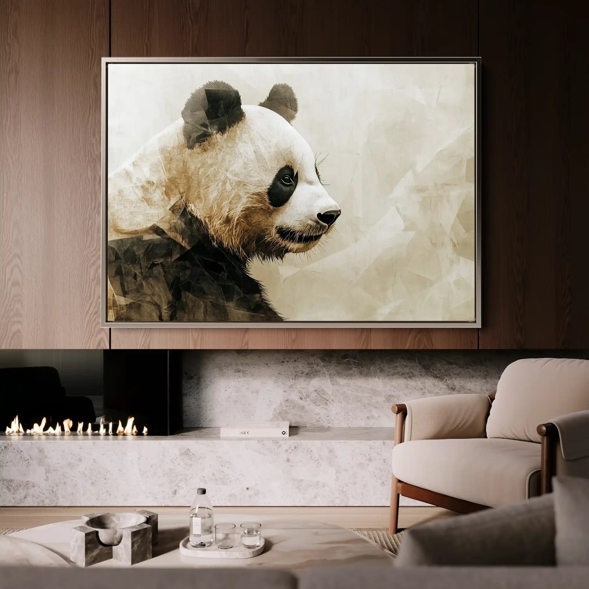 Animals 011 Canvas Art 60 x 40 cm / Black