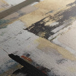 Abstract 011 Canvas Art 60 x 40 cm / Black