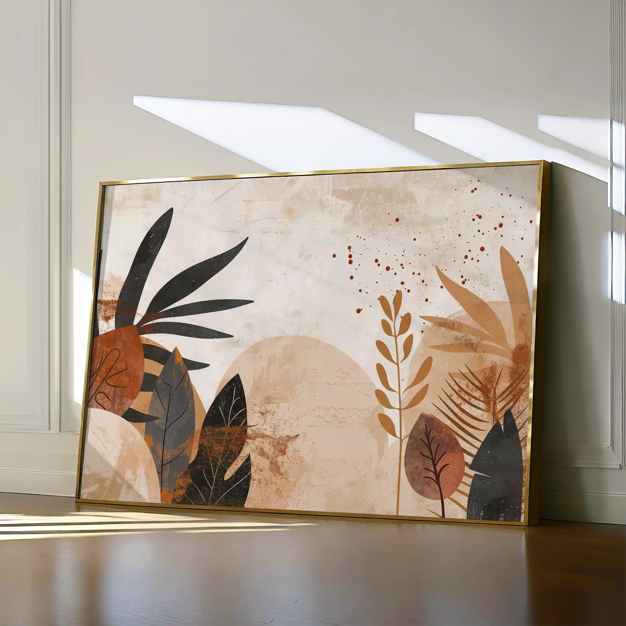 Boho 011 Canvas Art 60 x 40 cm / Black