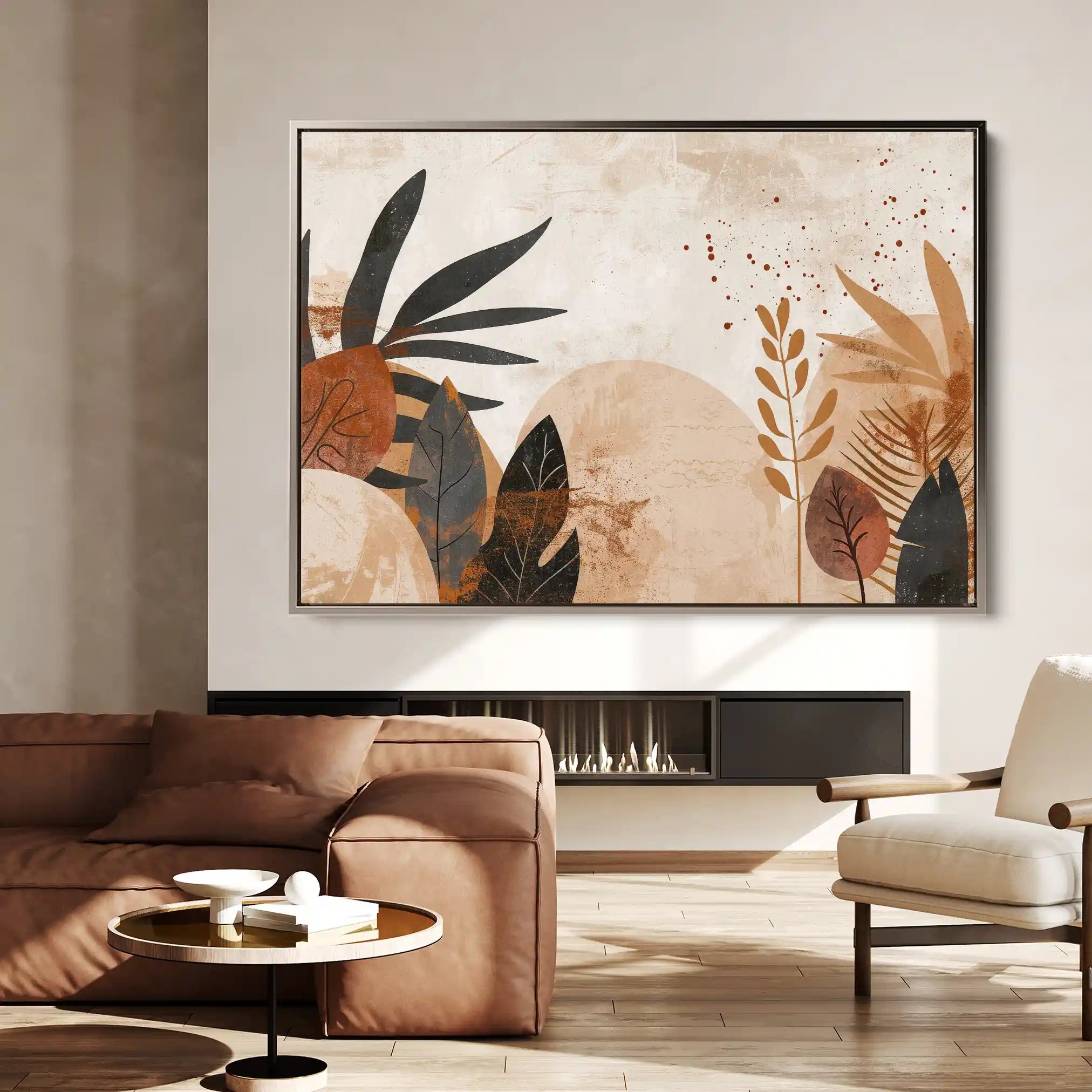 Boho 011 Canvas Art 60 x 40 cm / Black