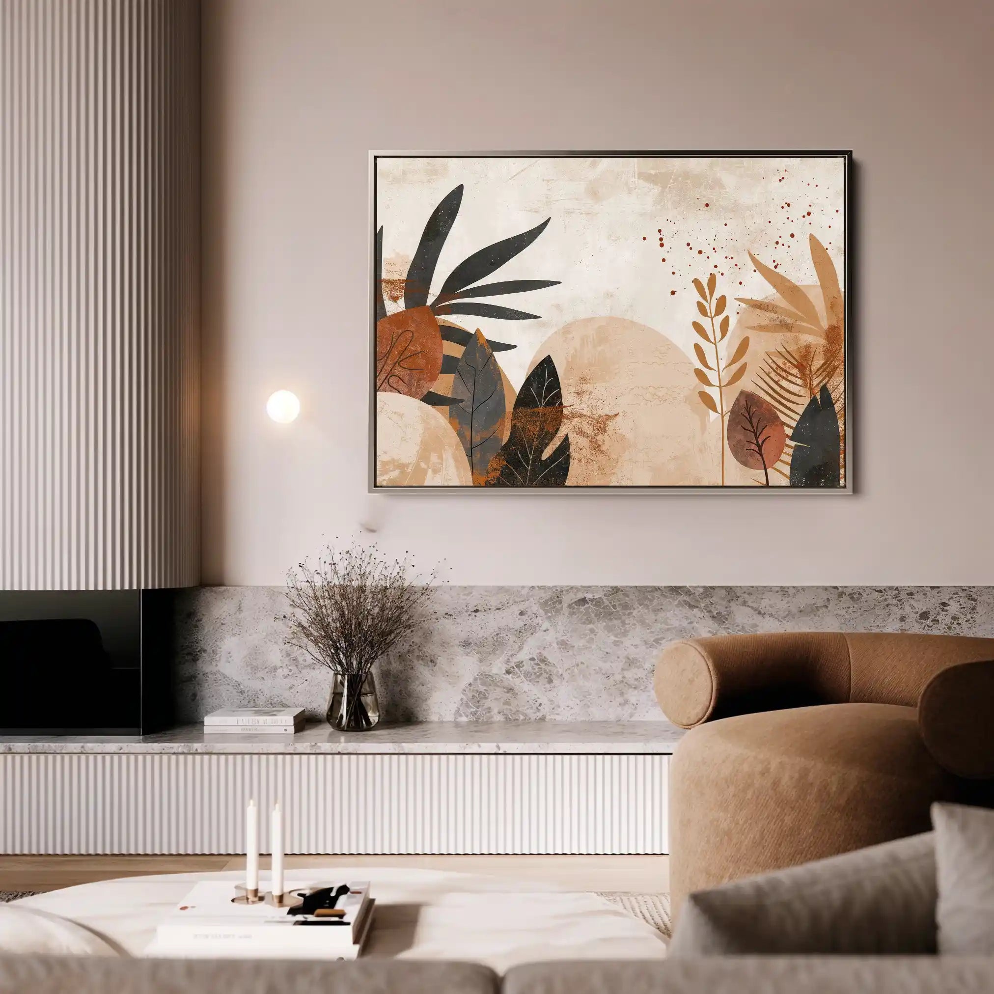 Boho 011 Canvas Art 60 x 40 cm / Black