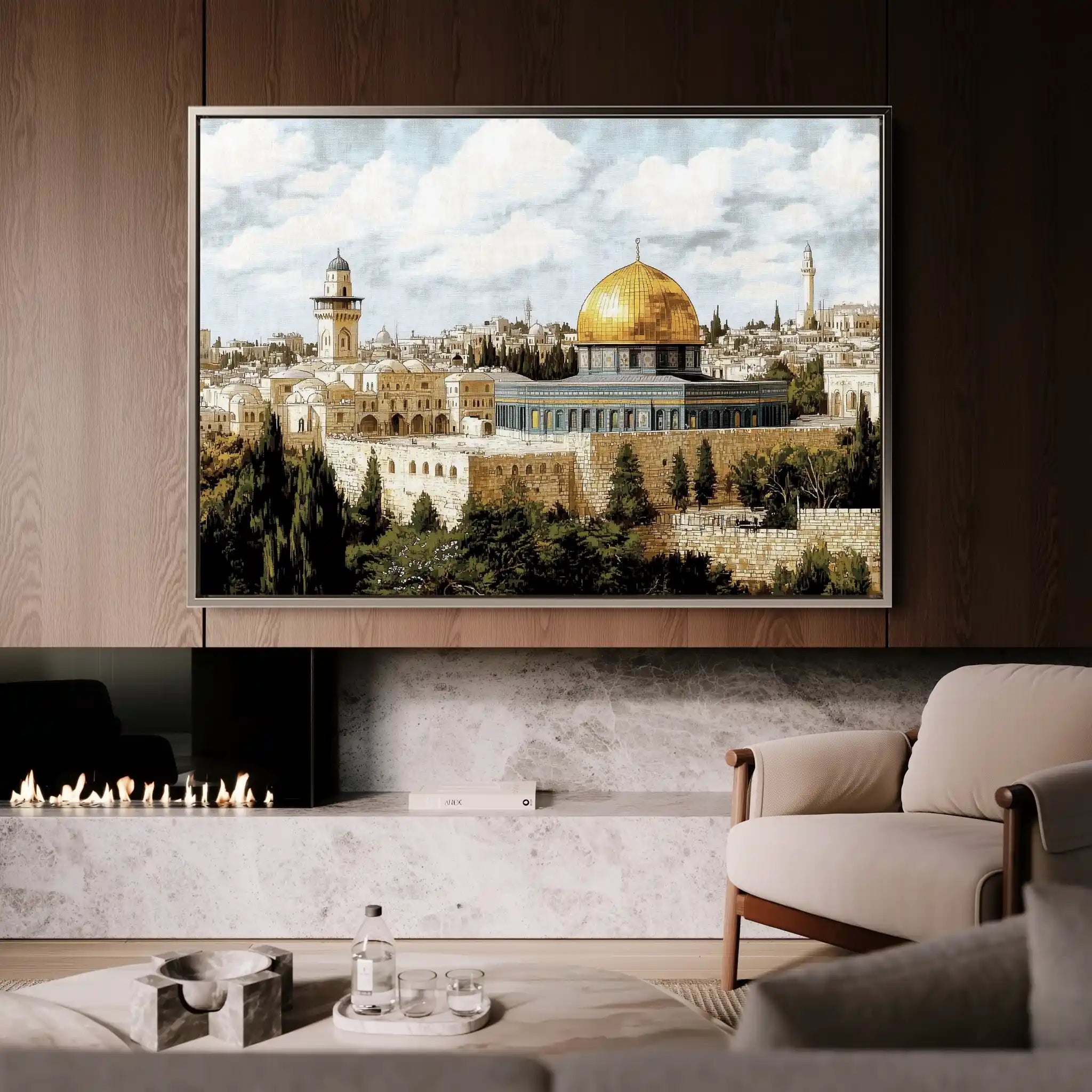Palestine 011 Canvas Art 60 x 40 cm / Black