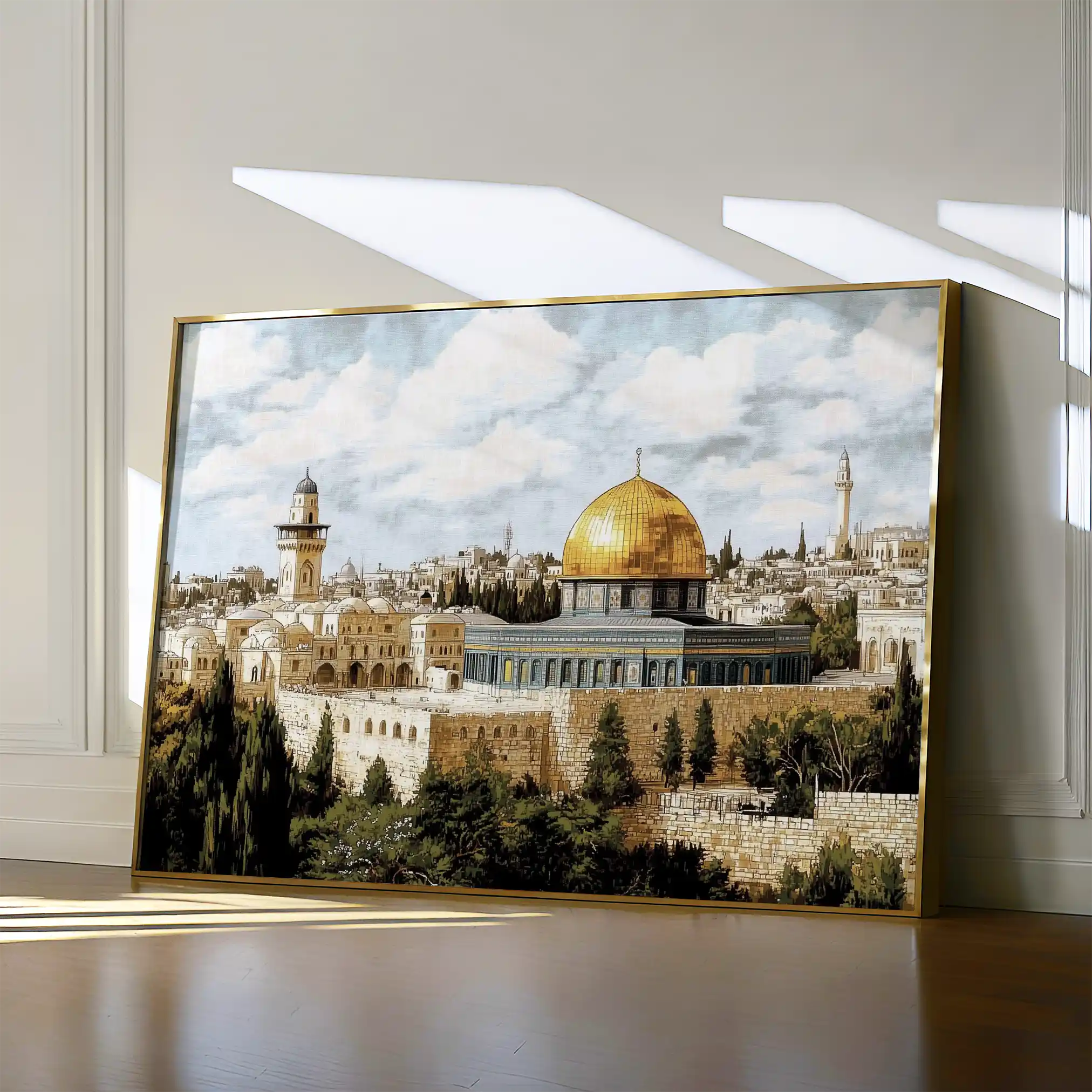 Palestine 011 Canvas Art 60 x 40 cm / Black