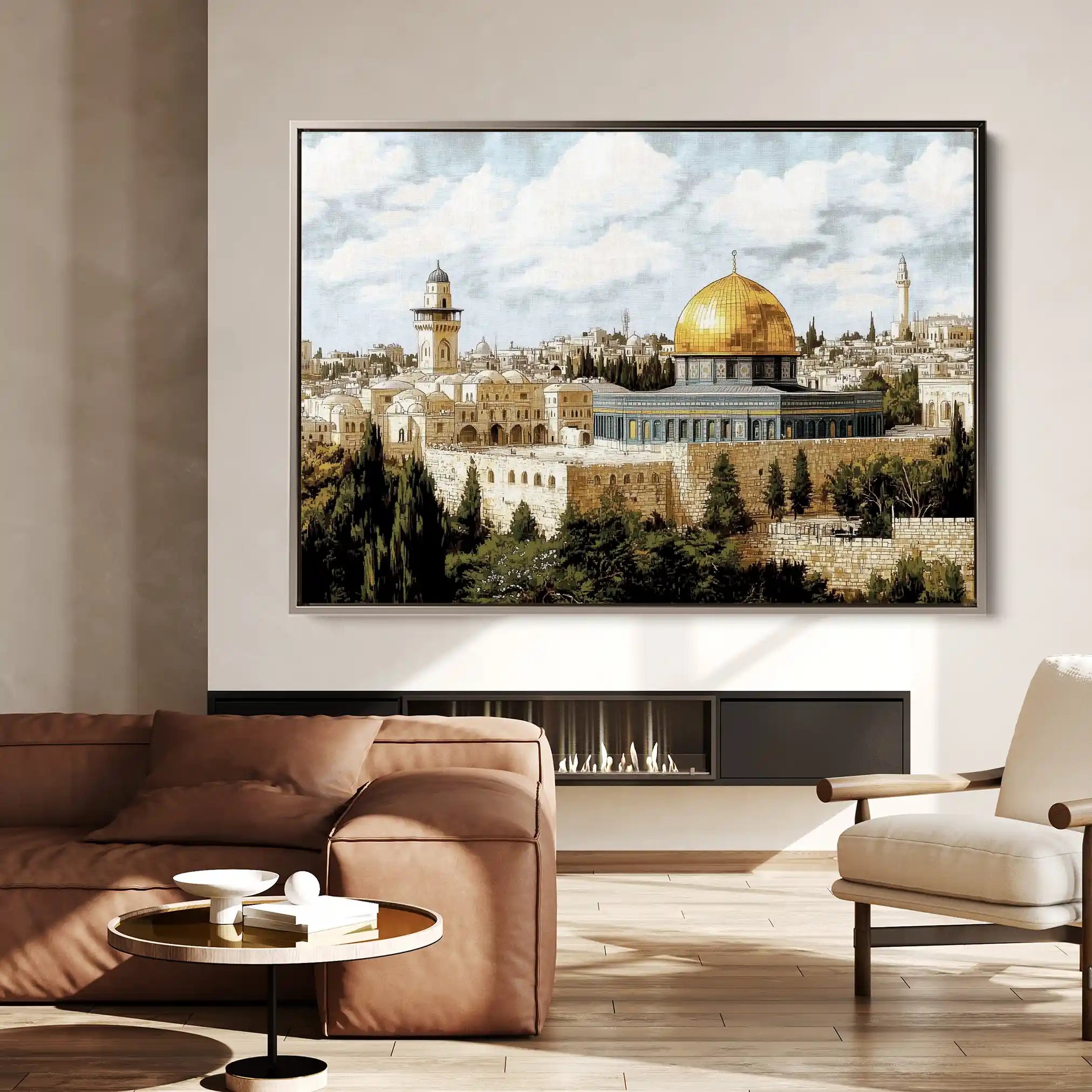 Palestine 011 Canvas Art 60 x 40 cm / Black