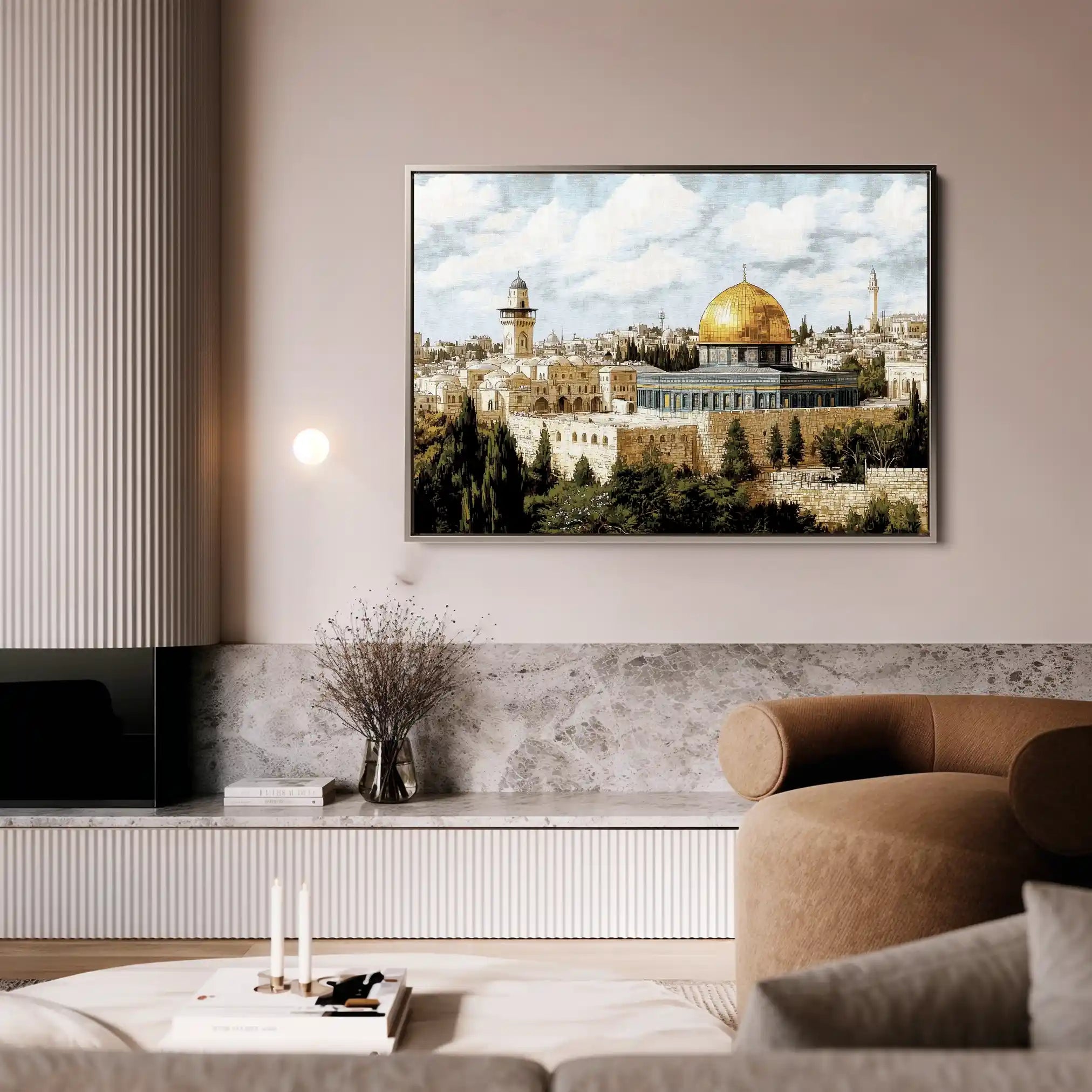 Palestine 011 Canvas Art 60 x 40 cm / Black