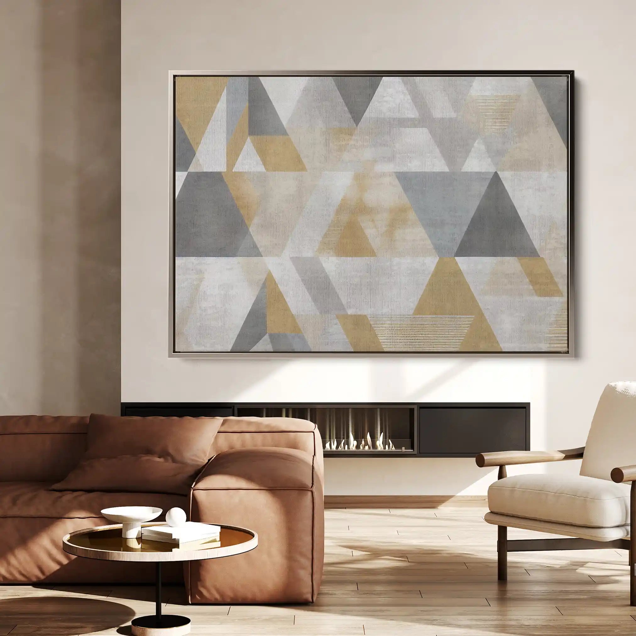 Abstract 012 Canvas Art 60 x 40 cm / Black