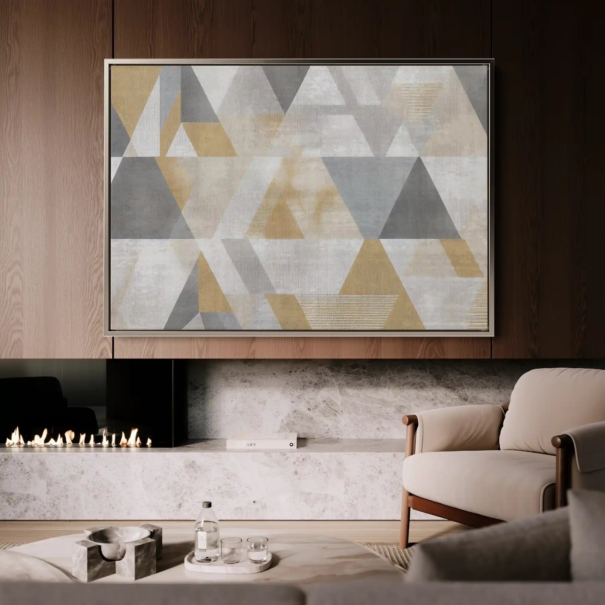 Abstract 012 Canvas Art 60 x 40 cm / Black