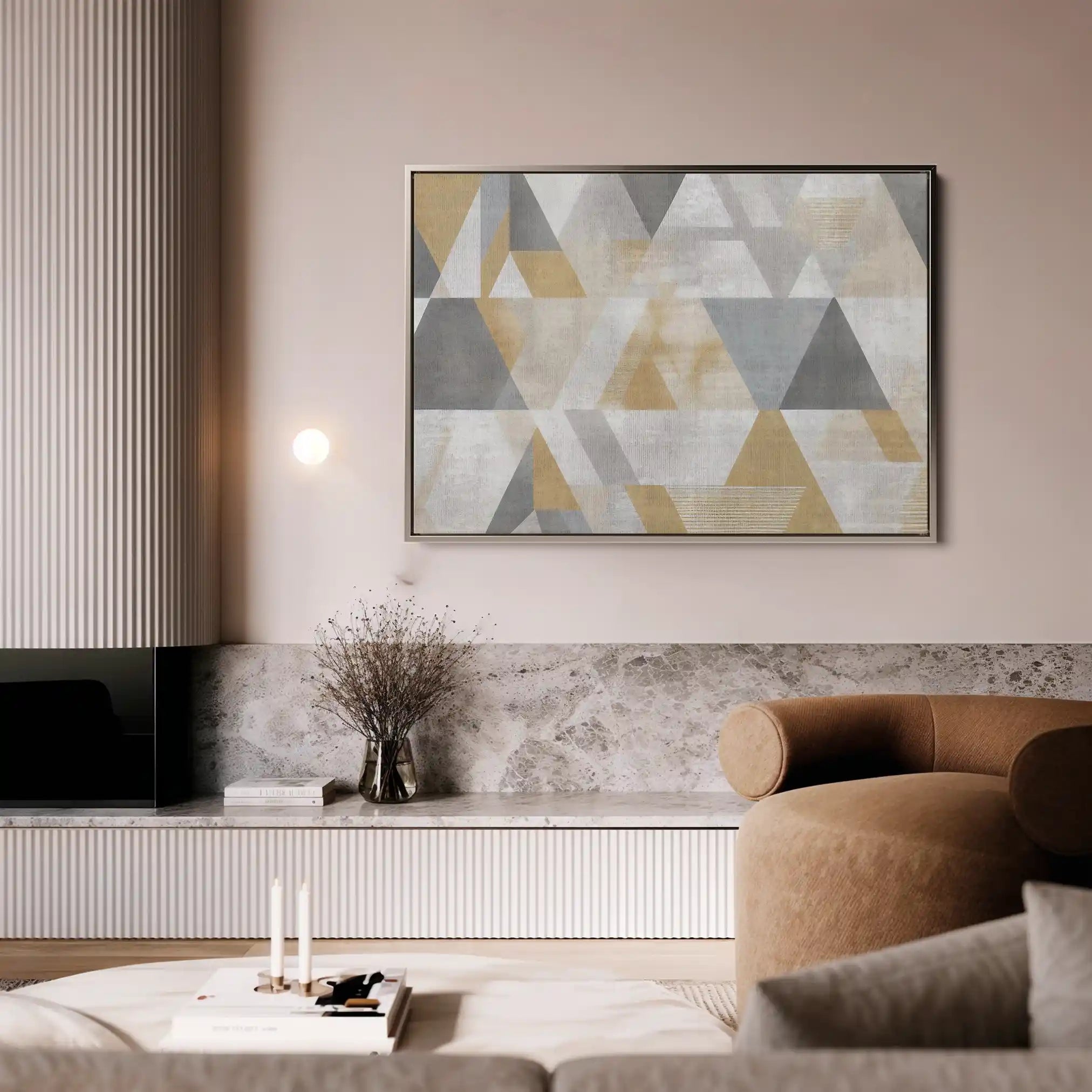 Abstract 012 Canvas Art 60 x 40 cm / Black