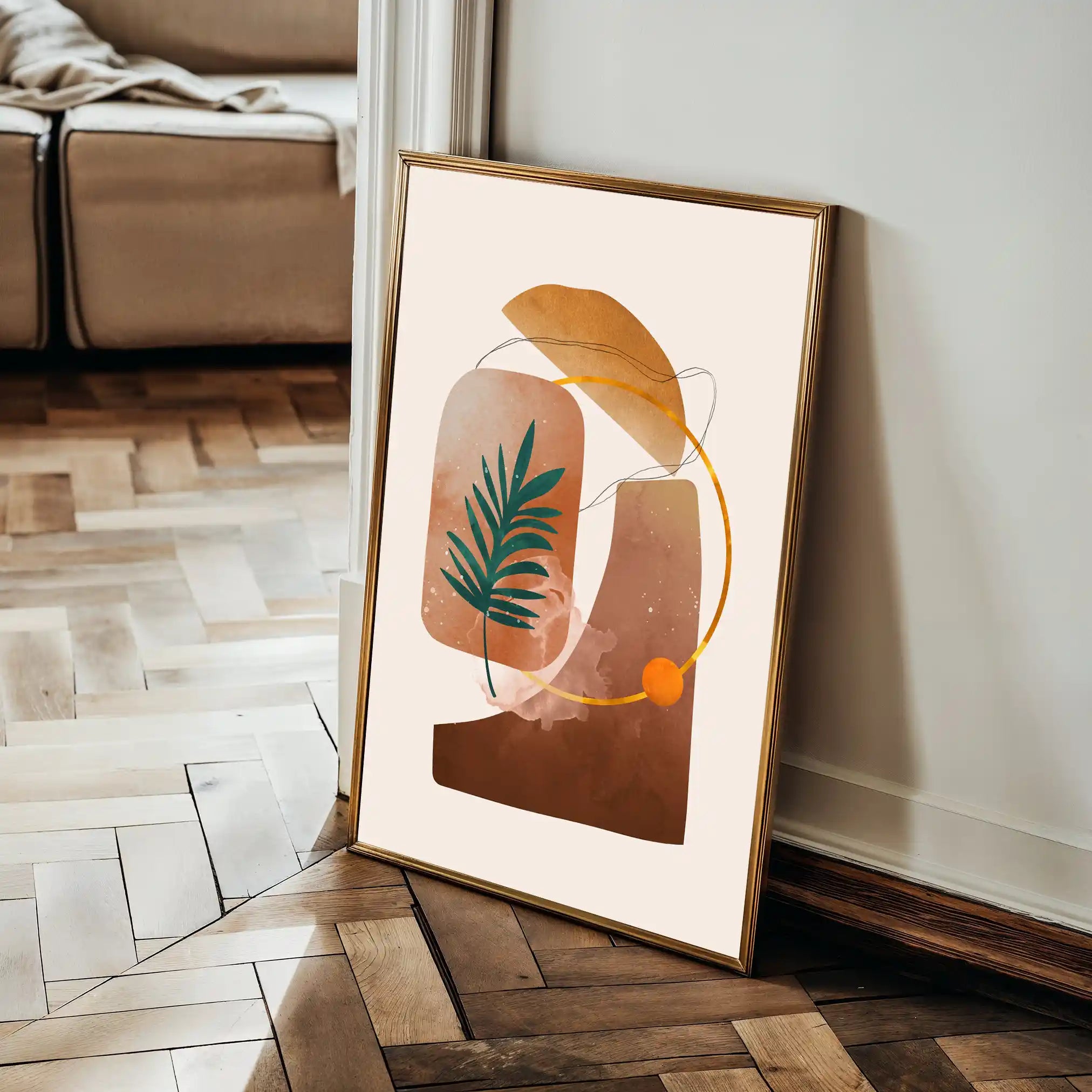 Boho 012 Canvas Art 60 x 40 cm / Black