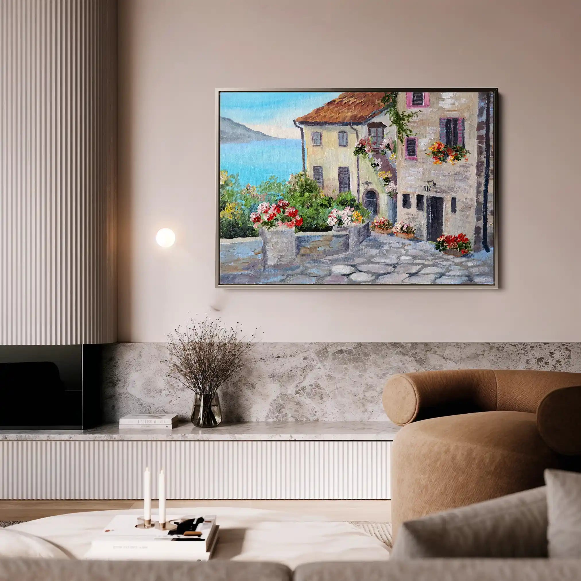Landscape 012 Canvas Art 60 x 40 cm / Black
