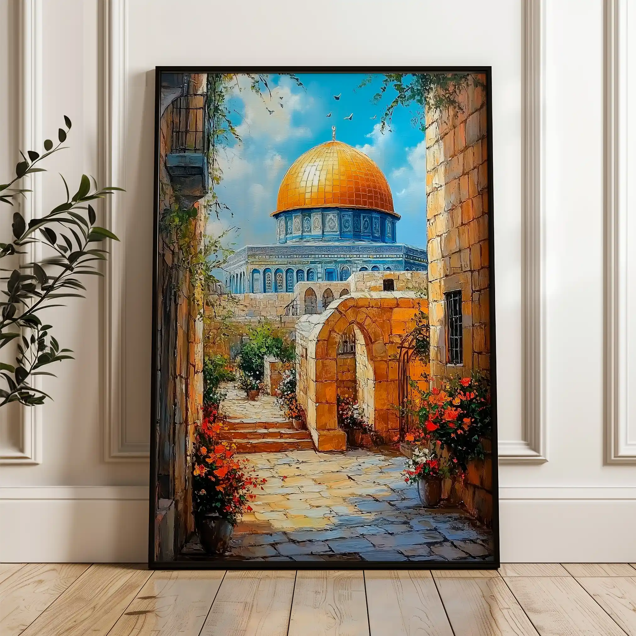Palestine 012 Canvas Art 60 x 40 cm / Black