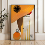 Portrait 012 Canvas Art 60 x 40 cm / Black