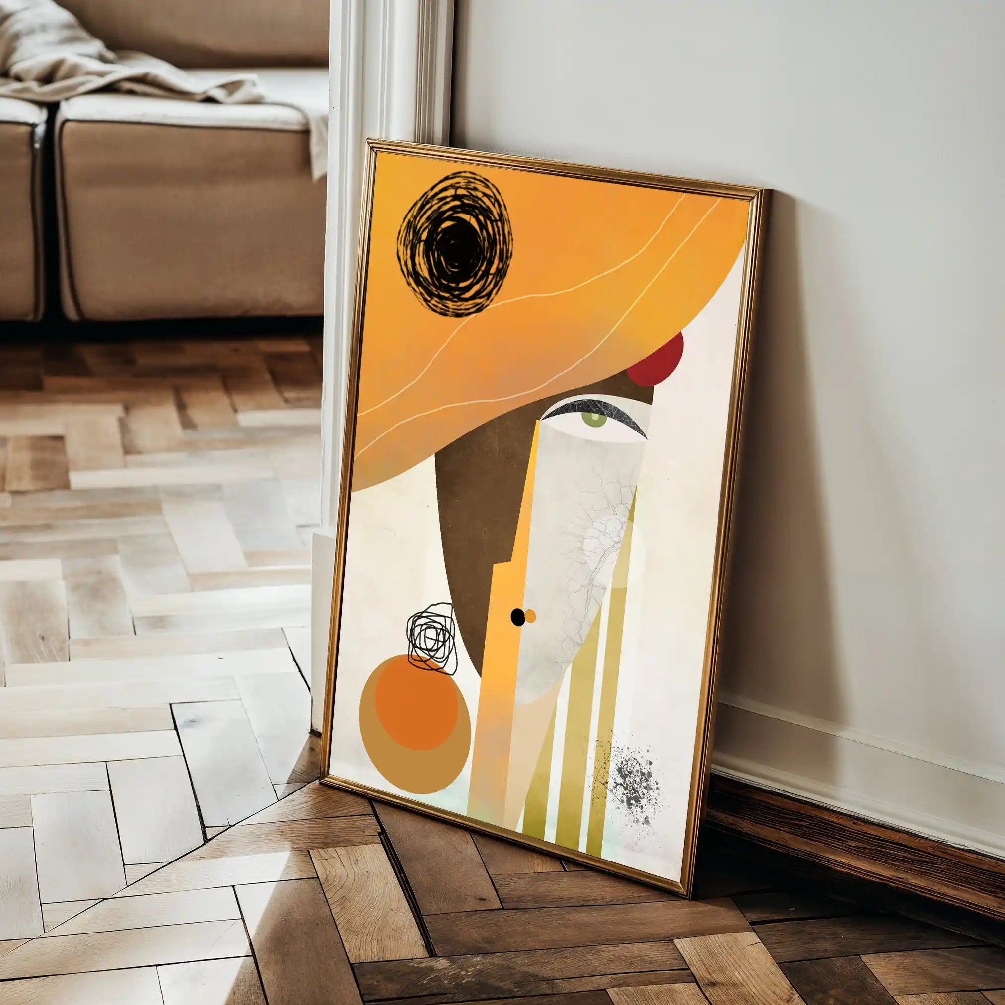 Portrait 012 Canvas Art 60 x 40 cm / Black