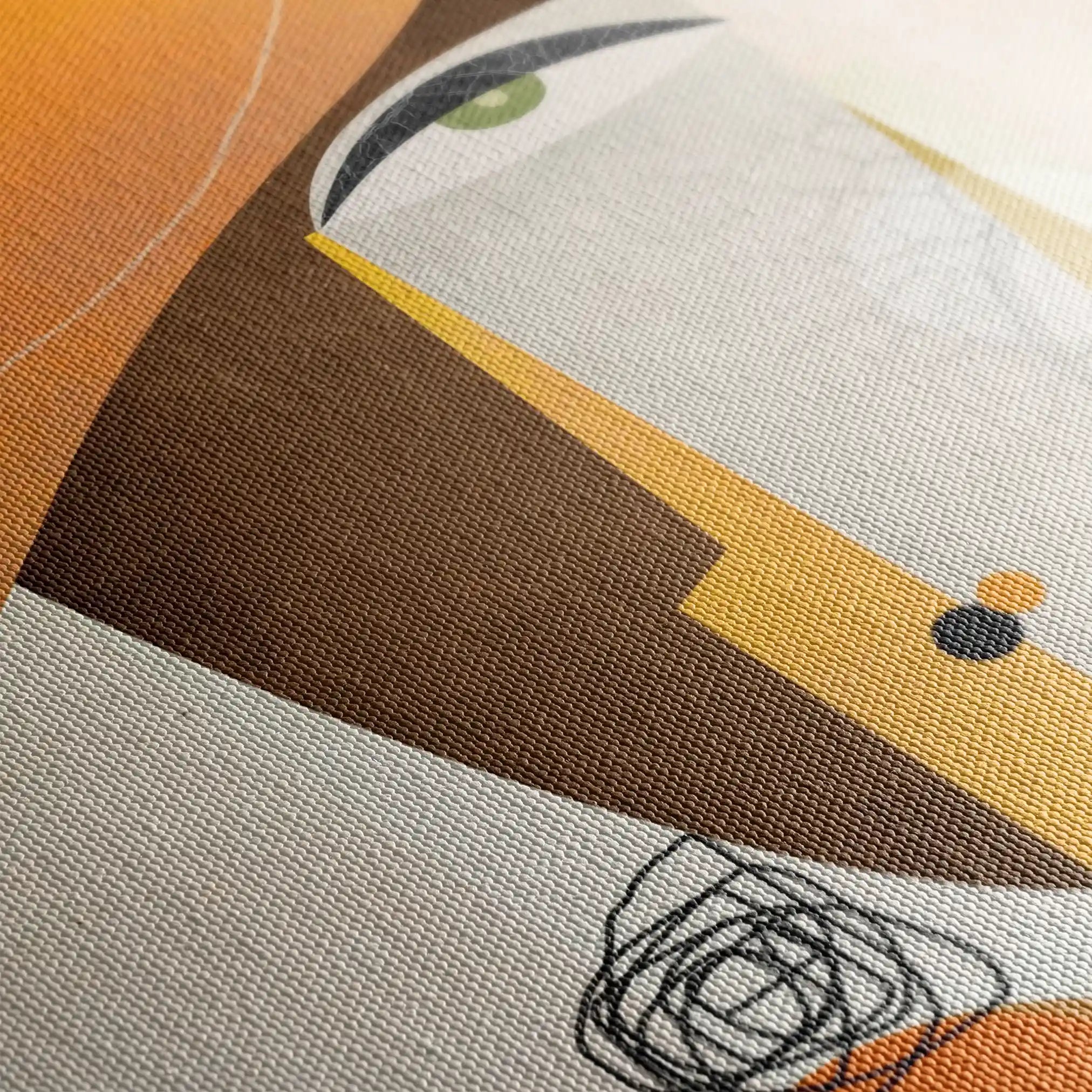 Portrait 012 Canvas Art 60 x 40 cm / Black