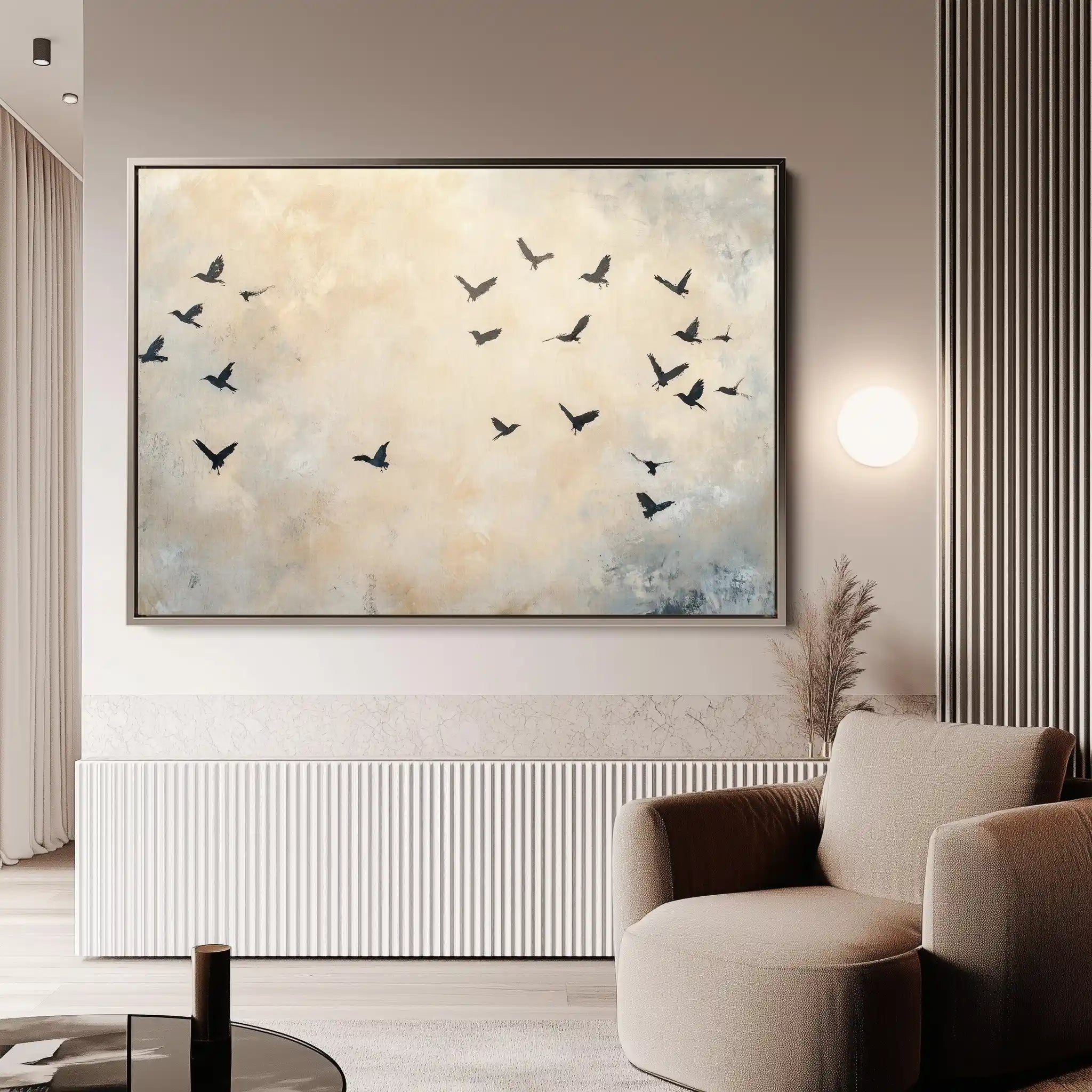 Animals 013 Canvas Art 60 x 40 cm / Black