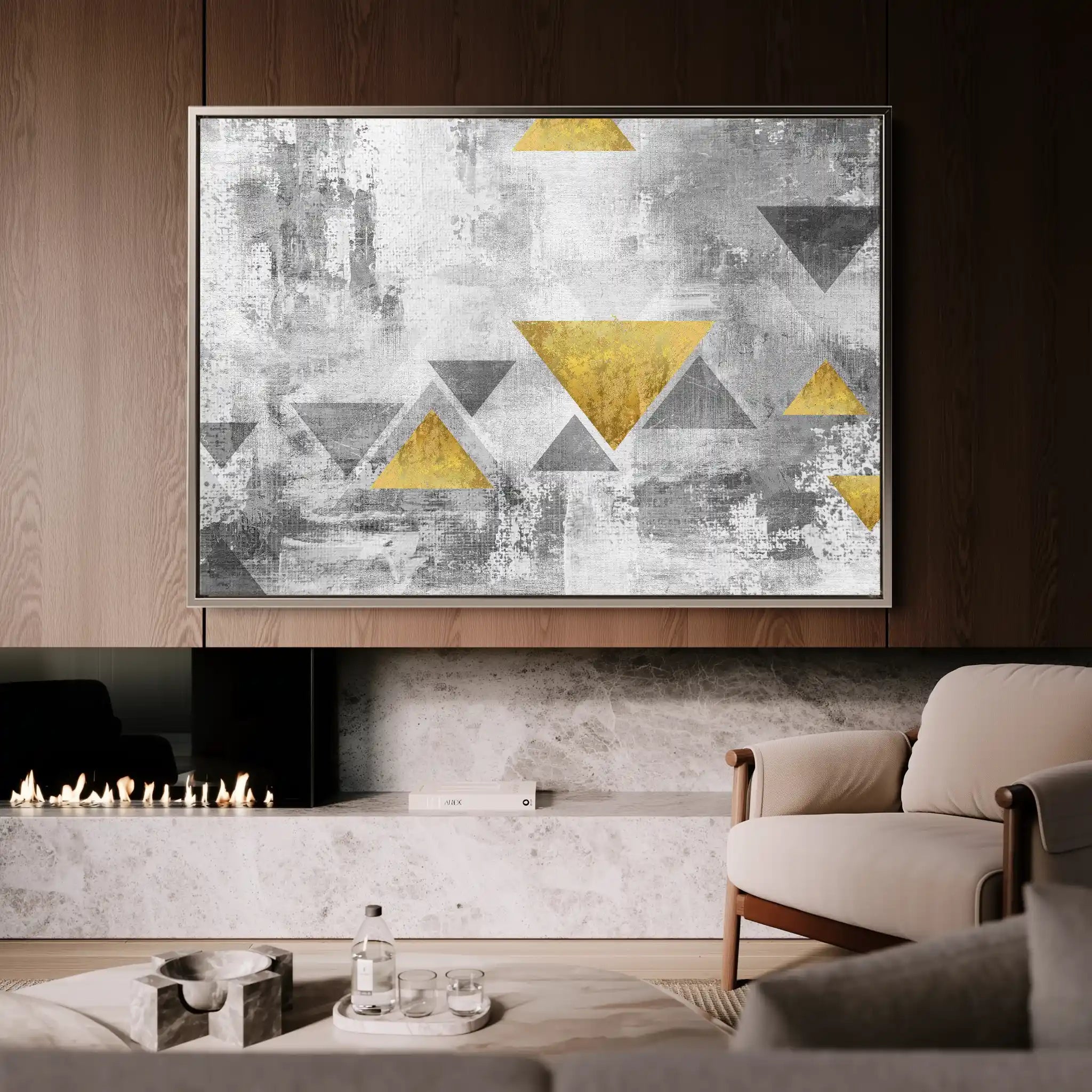 Abstract 013 Canvas Art 60 x 40 cm / Black