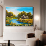 Landscape 013 Canvas Art 60 x 40 cm / Black