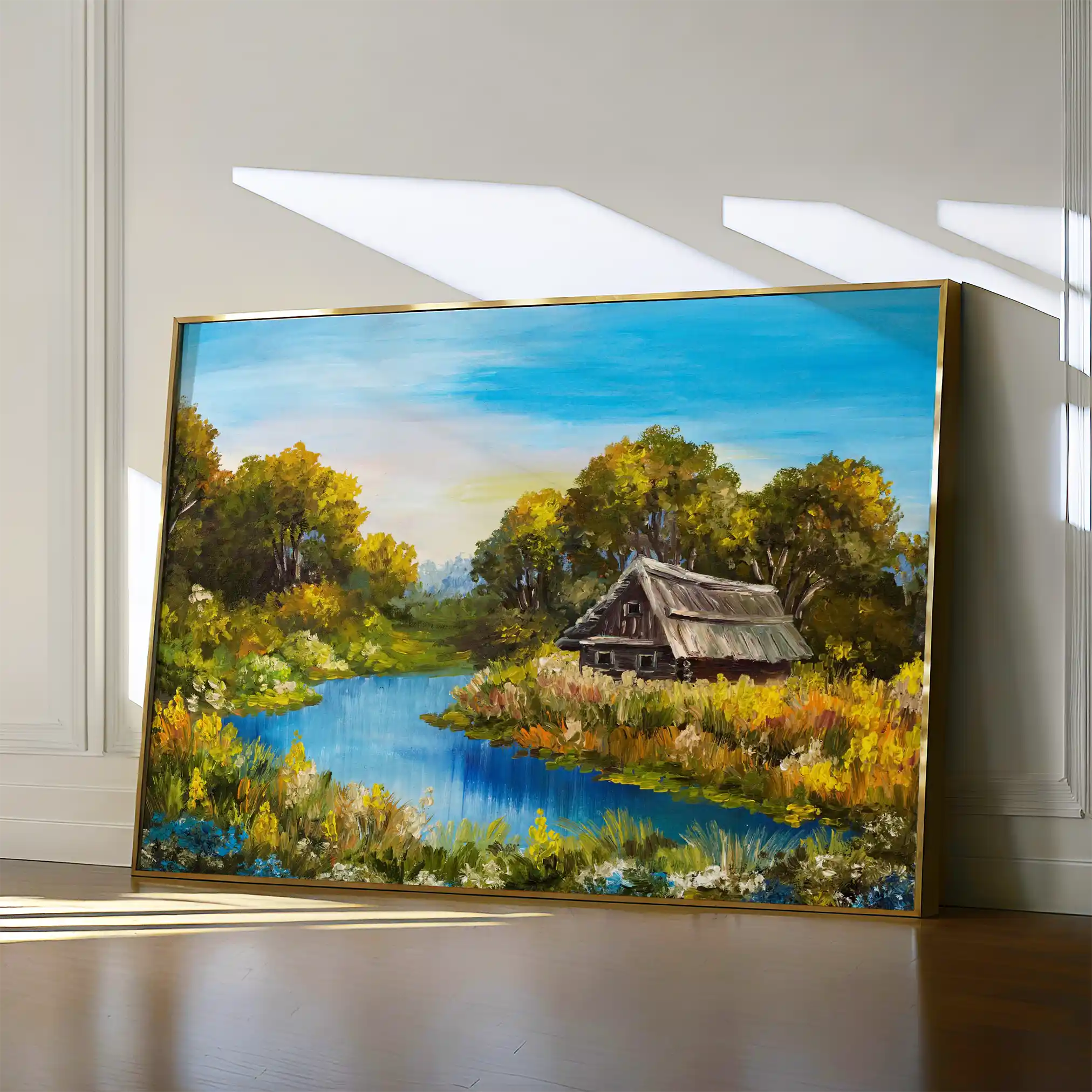 Landscape 013 Canvas Art 60 x 40 cm / Black