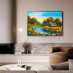 Landscape 013 Canvas Art 60 x 40 cm / Black