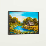 Landscape 013 Canvas Art 60 x 40 cm / Black