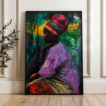 Portrait 013 Canvas Art 60 x 40 cm / Black